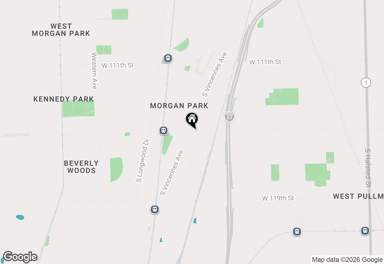 Map of 1825 W 115th Street, Chicago, IL 60643