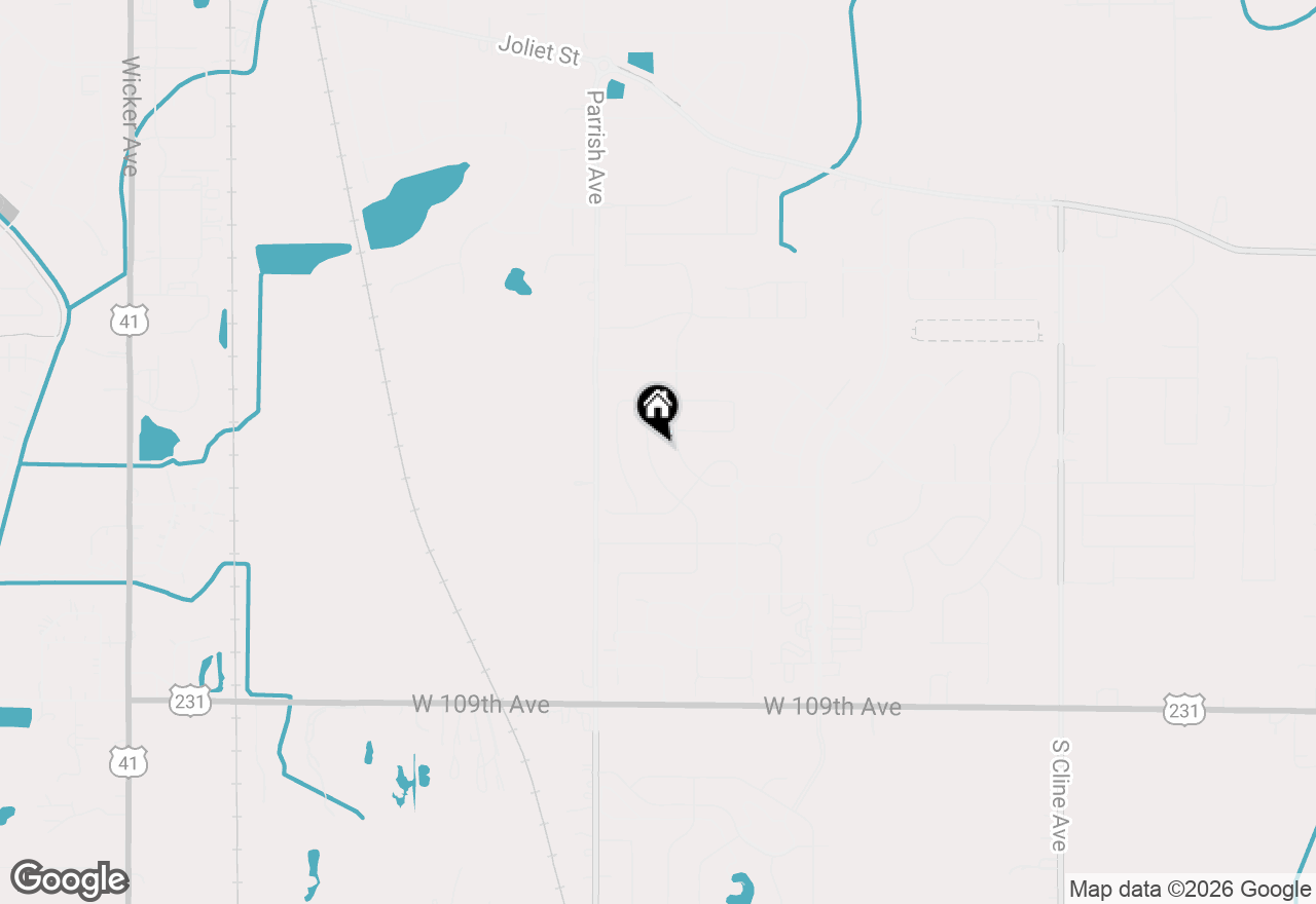Map of 10411 Douglas Drive, St. John, IN 46373