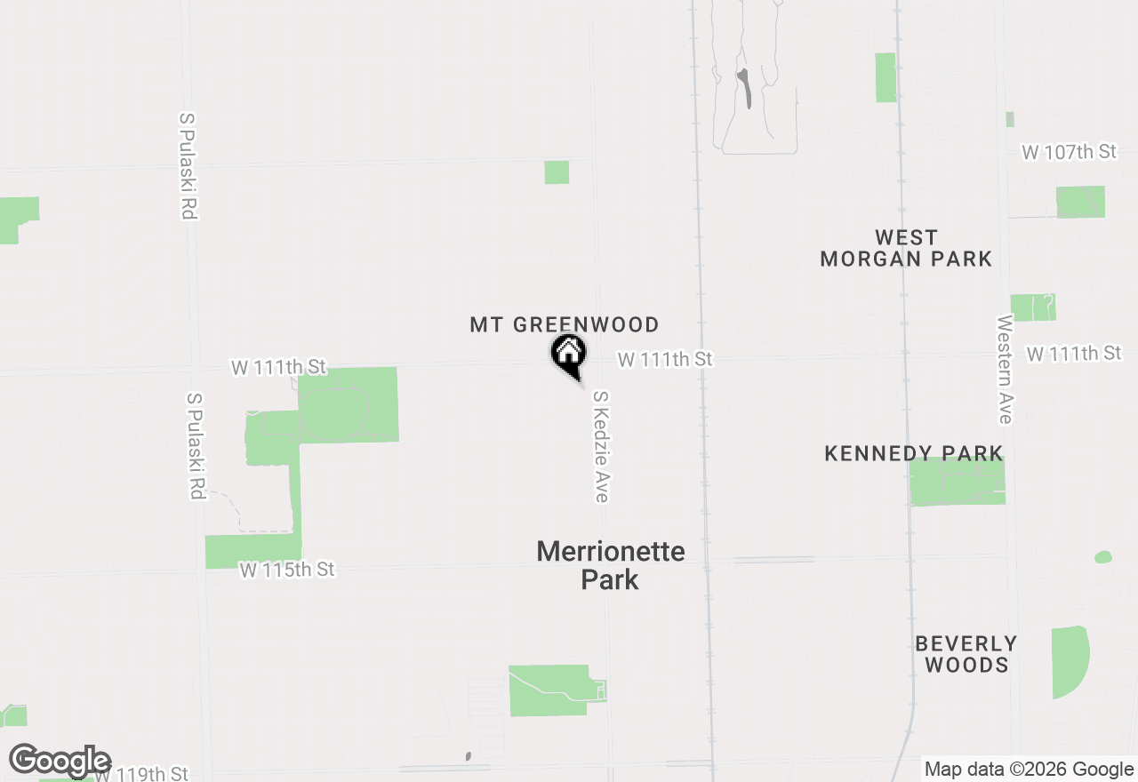Map of 11134 S Sawyer Avenue, Chicago, IL 60655