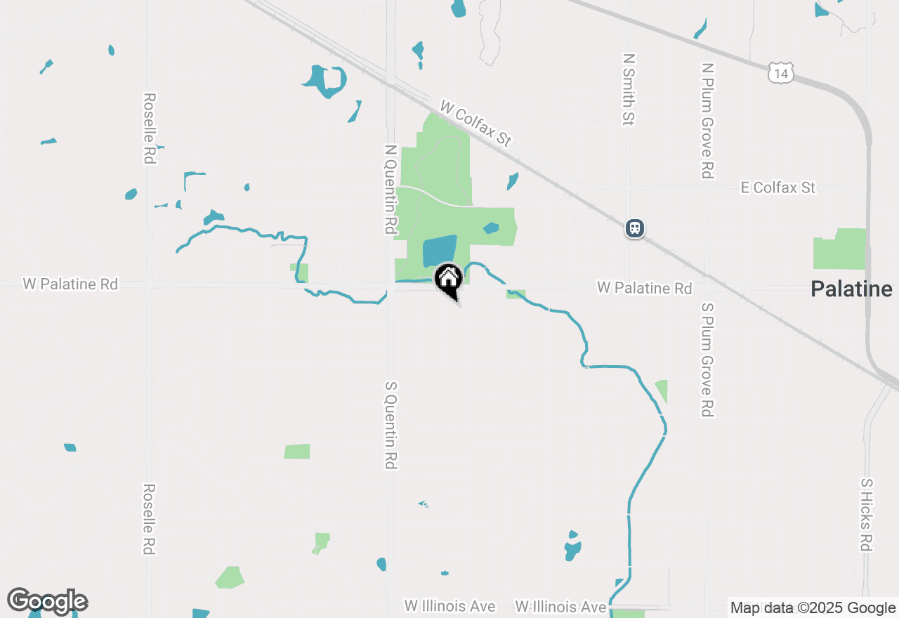 Map of 29 S Ash Street, Palatine, IL 60067