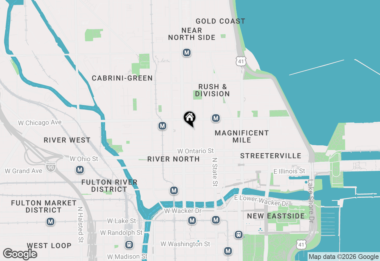 Map of 101 W Superior Street #706, Chicago, IL 60654