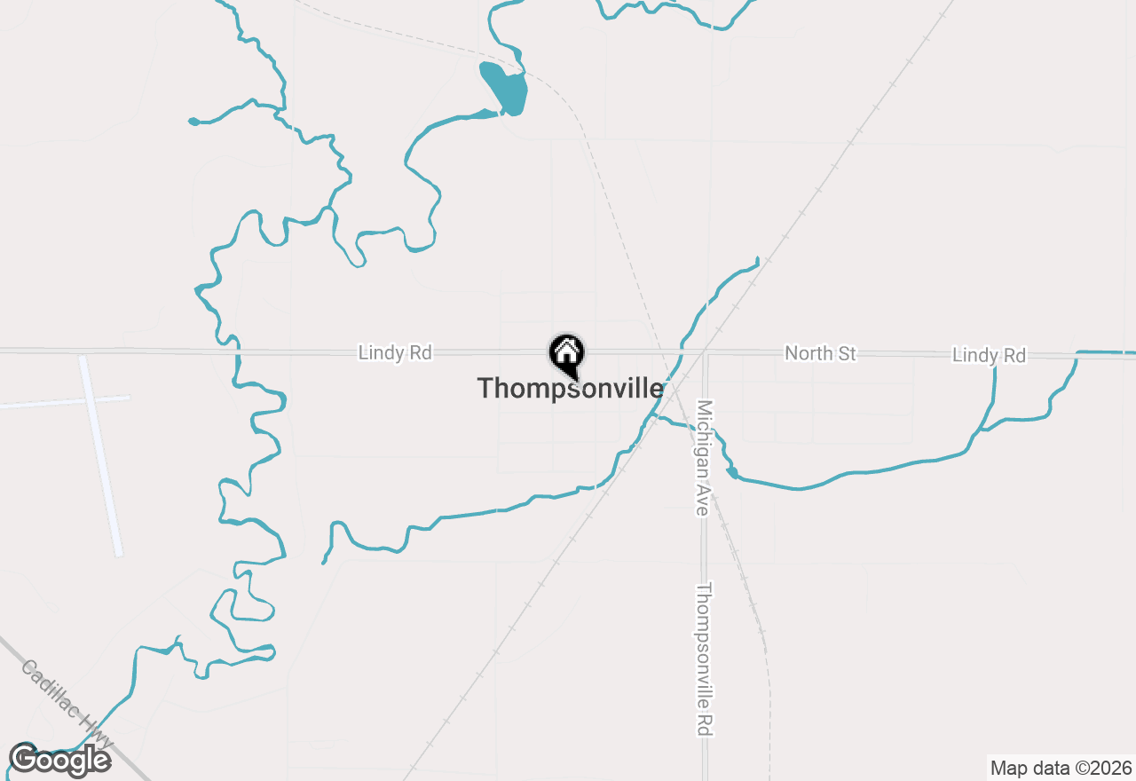 Map of 14641 Thompson Avenue, Thompsonville, MI 49683