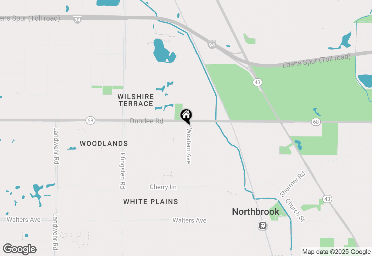 Map of 821 Woodbine Lane, Northbrook, IL 60062