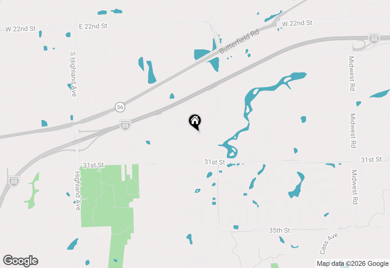 Map of 2S630 Avenue Chateaux East, Oak Brook, IL 60523