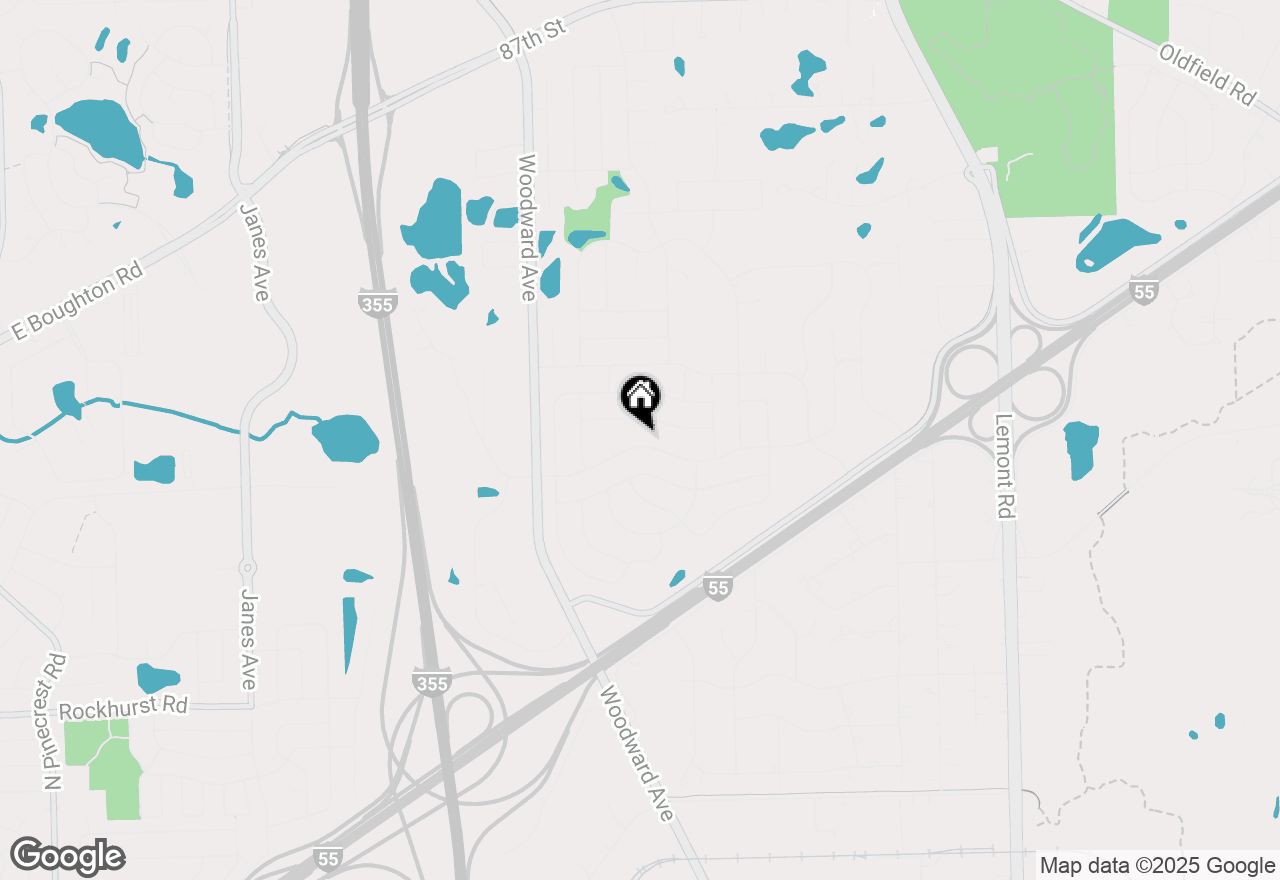 Map of 1560 Hillcrest Lane, Woodridge, IL 60517