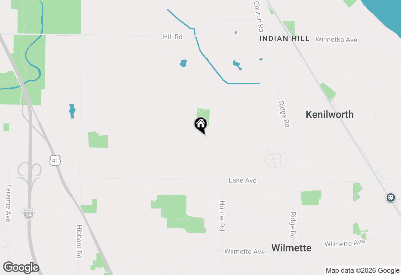 Map of 2411 Greenwood Avenue, Wilmette, IL 60091
