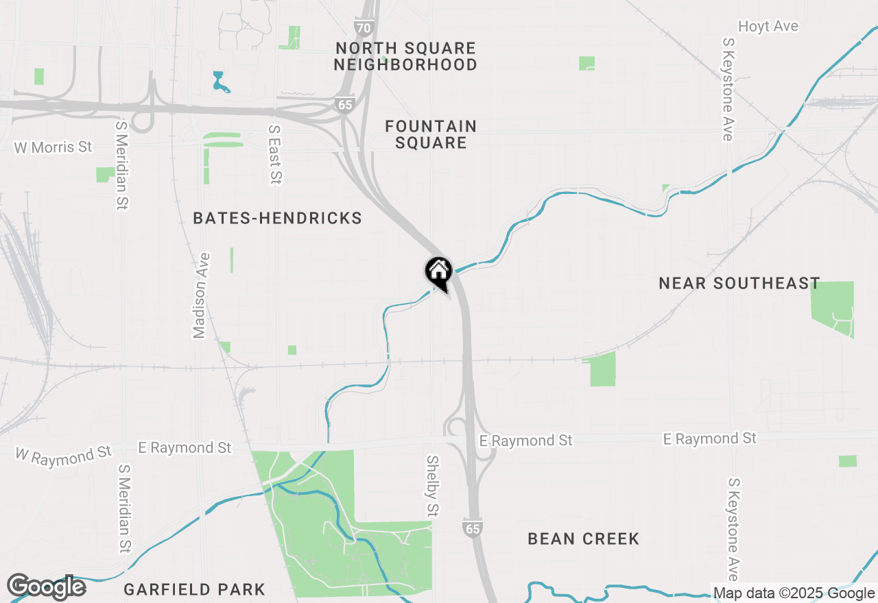 Map of 1729 Shelby Street, Indianapolis, IN 46203