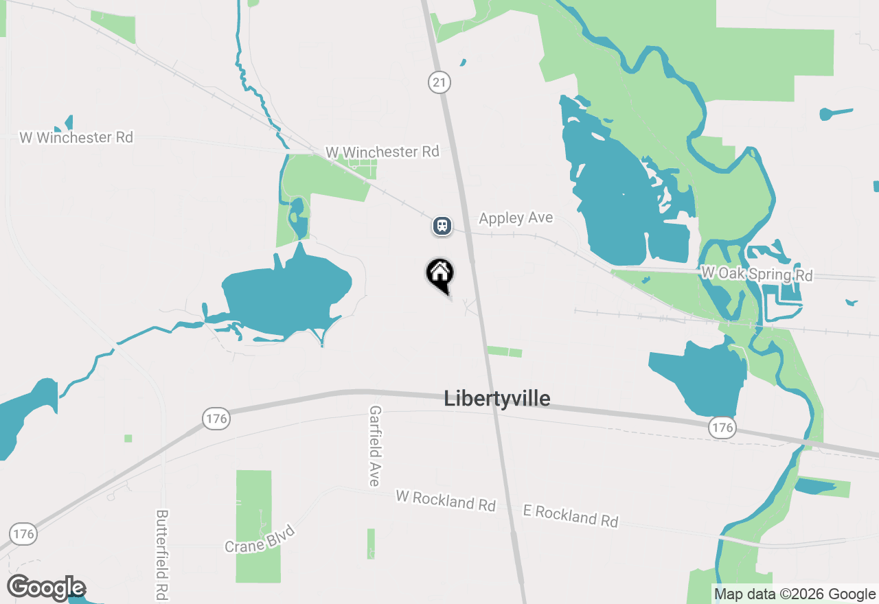 Map of 205 W Cook Avenue, Libertyville, IL 60048
