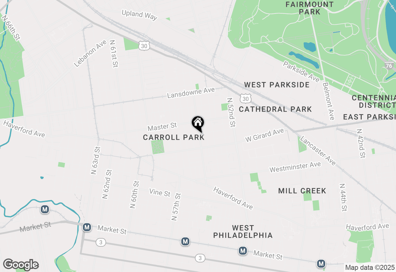 Map of 5502 W Thompson Street #C, Philadelphia, PA 19131