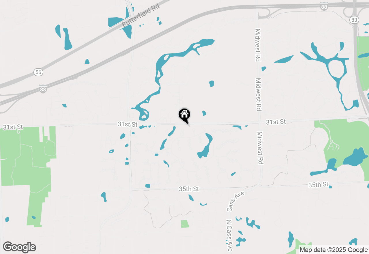 Map of 404 Midwest Club Parkway, Oak Brook, IL 60523