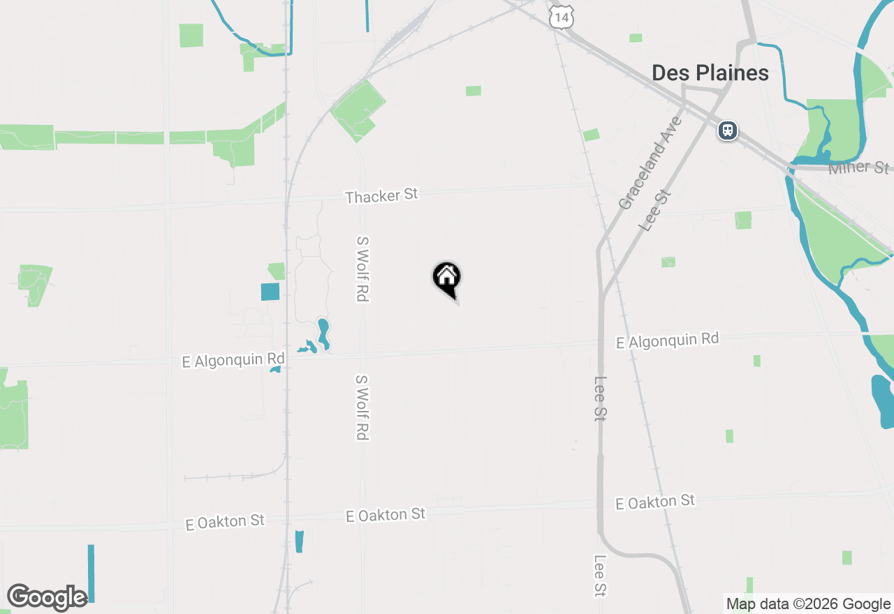 Map of 1091 E Villa Drive, Des Plaines, IL 60016