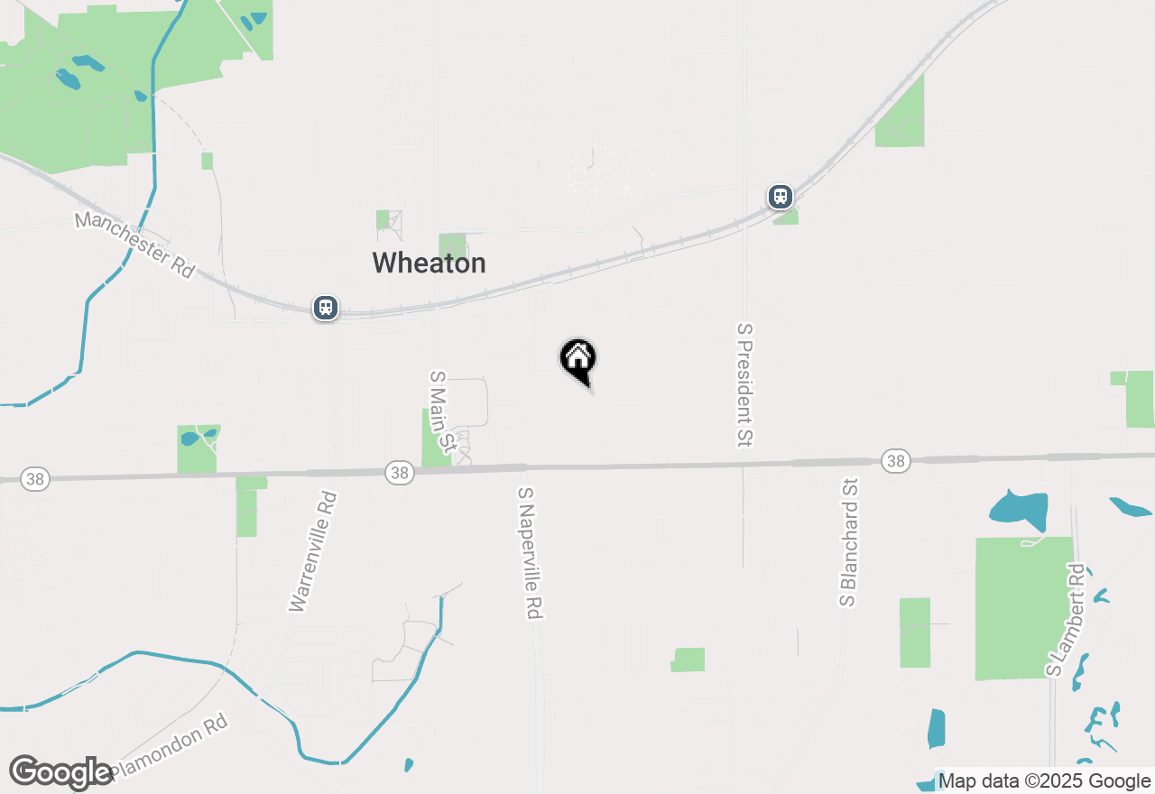Map of 421 E Indiana Street, Wheaton, IL 60187