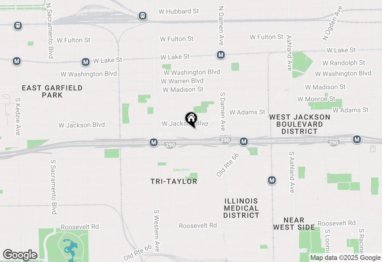 Map of 327 S Leavitt Street #1, Chicago, IL 60612
