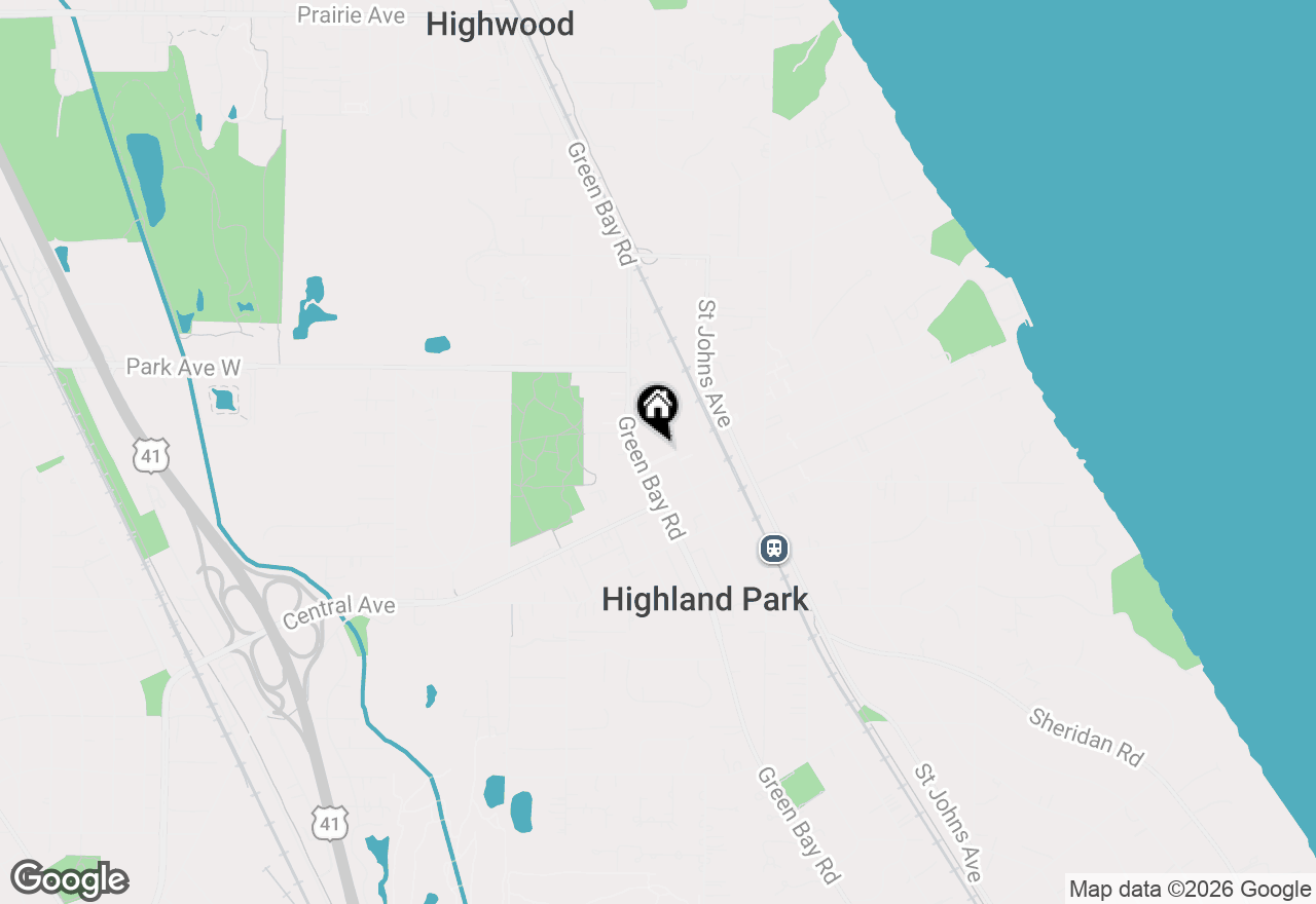 Map of 1849 Green Bay Road #2G, Highland Park, IL 60035