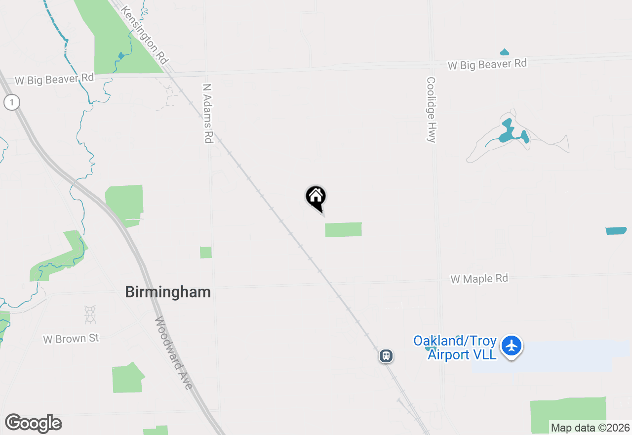 Map of 719 N Eton Street, Birmingham, MI 48009