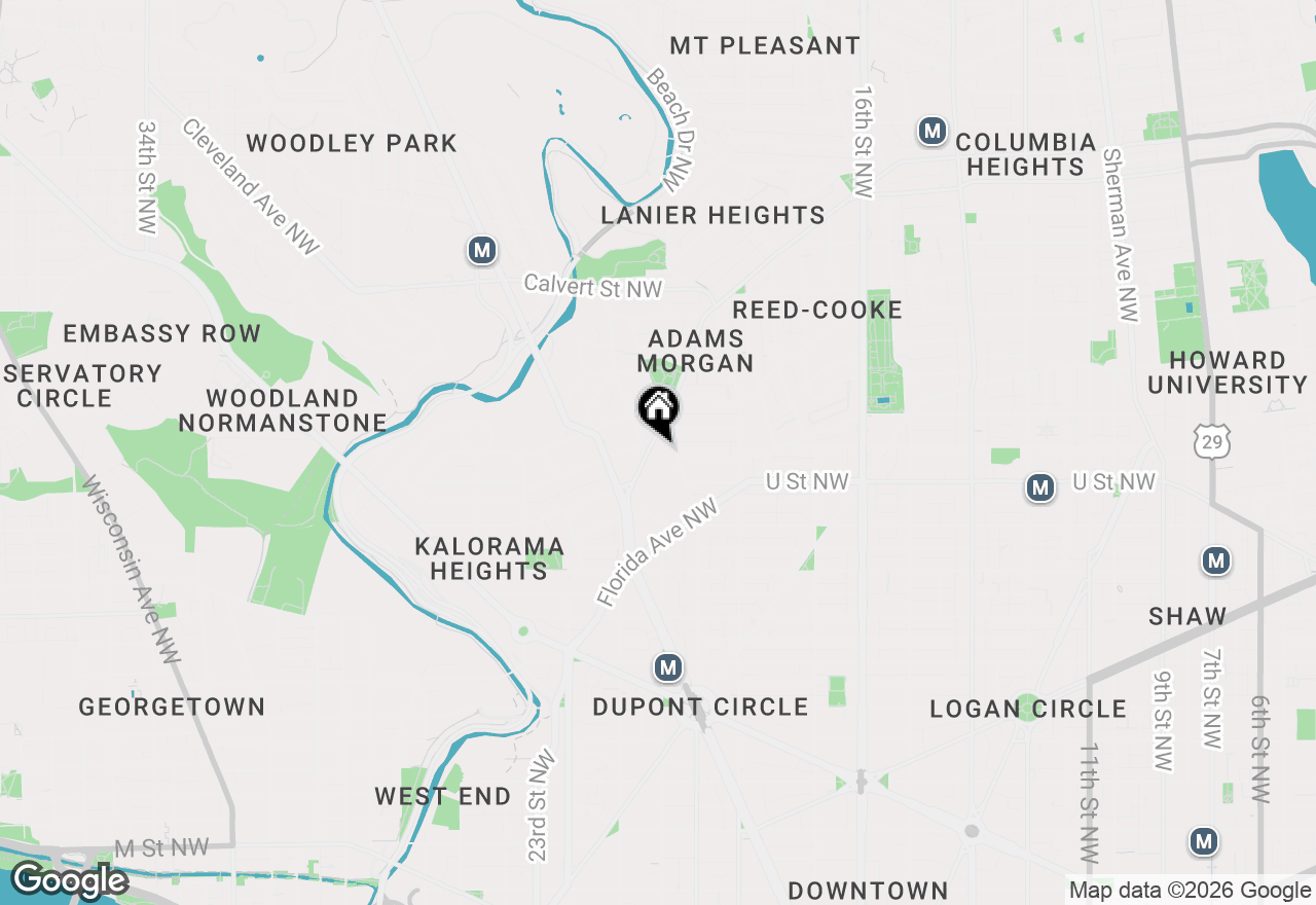 Map of 1954 Columbia Road Nw #310, Washington, DC 20009