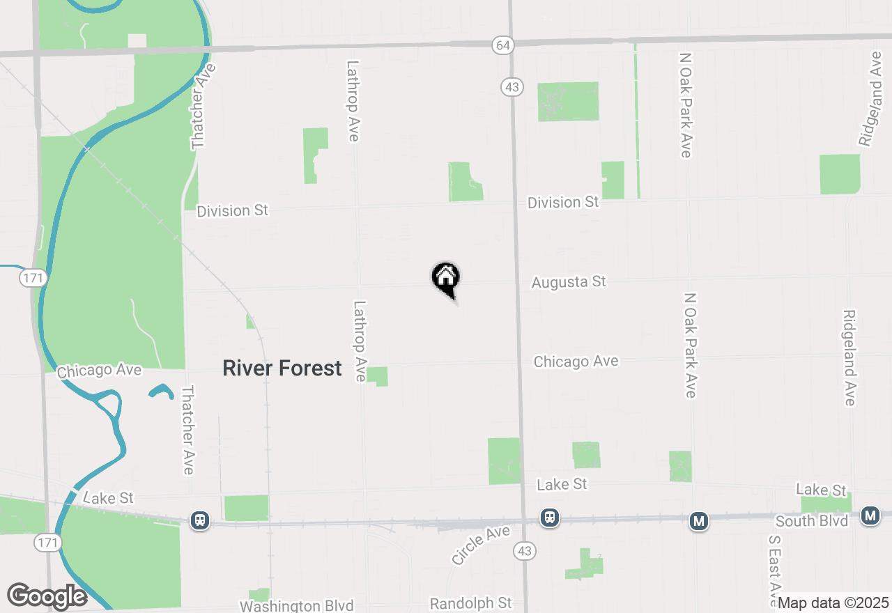 Map of 919 William Street, River Forest, IL 60305