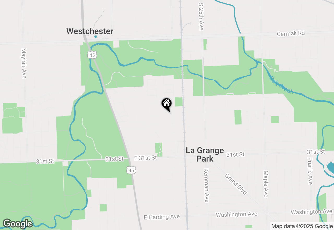Map of 1441 Forest Road, La Grange Park, IL 60526
