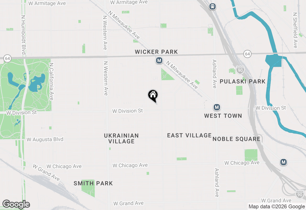 Map of 2039 W Crystal Street #2, Chicago, IL 60622