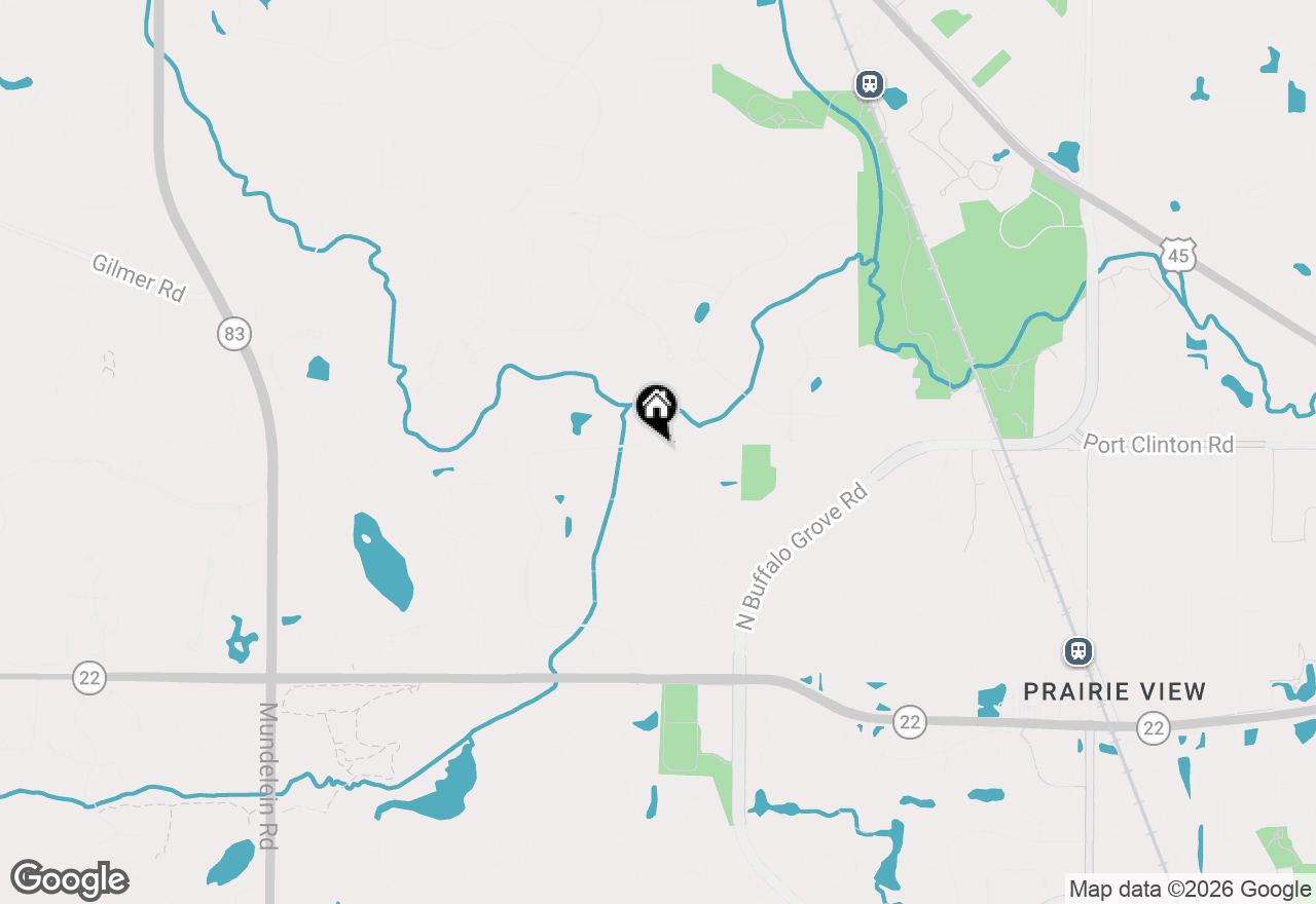 Map of 634 Raintree Road, Buffalo Grove, IL 60089
