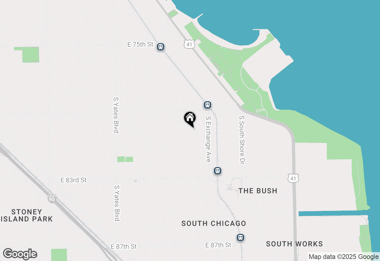Map of 8008 S Muskegon Avenue, Chicago, IL 60617