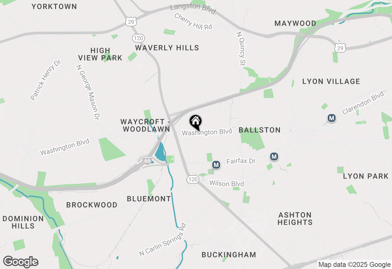 Map of 1186 N Utah Street, Arlington, VA 22201