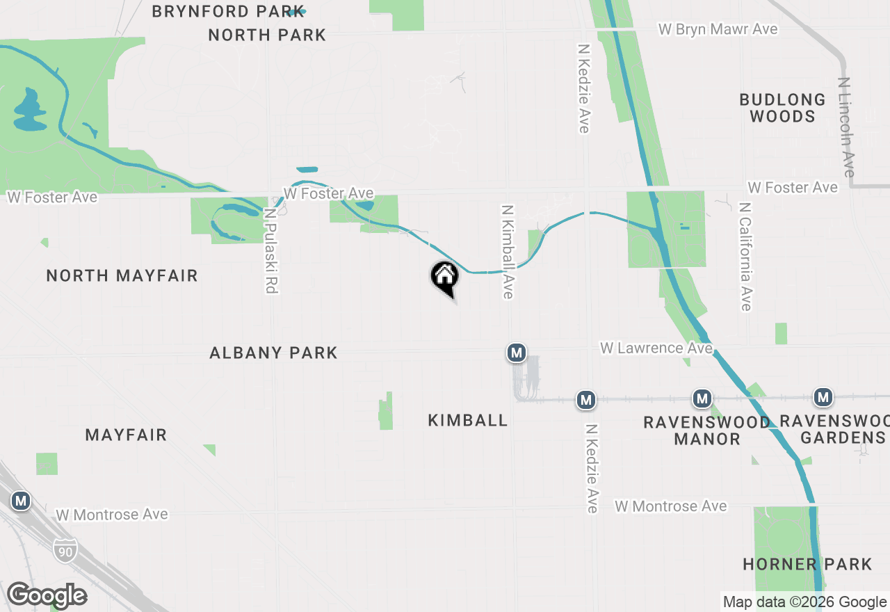 Map of 3538 W Ainslie Street #G, Chicago, IL 60625