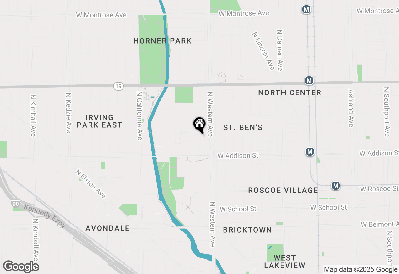 Map of 2444 W Waveland Avenue, Chicago, IL 60618