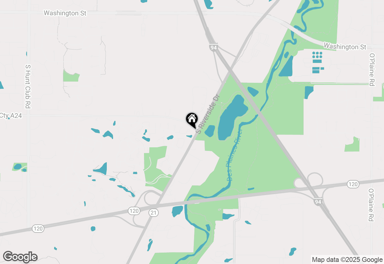 Map of 640 Wilbur Court, Gurnee, IL 60031