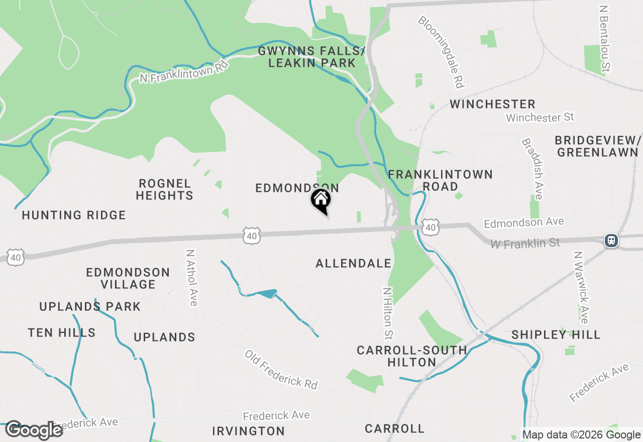 Map of 611 Allendale Street, Baltimore, MD 21229