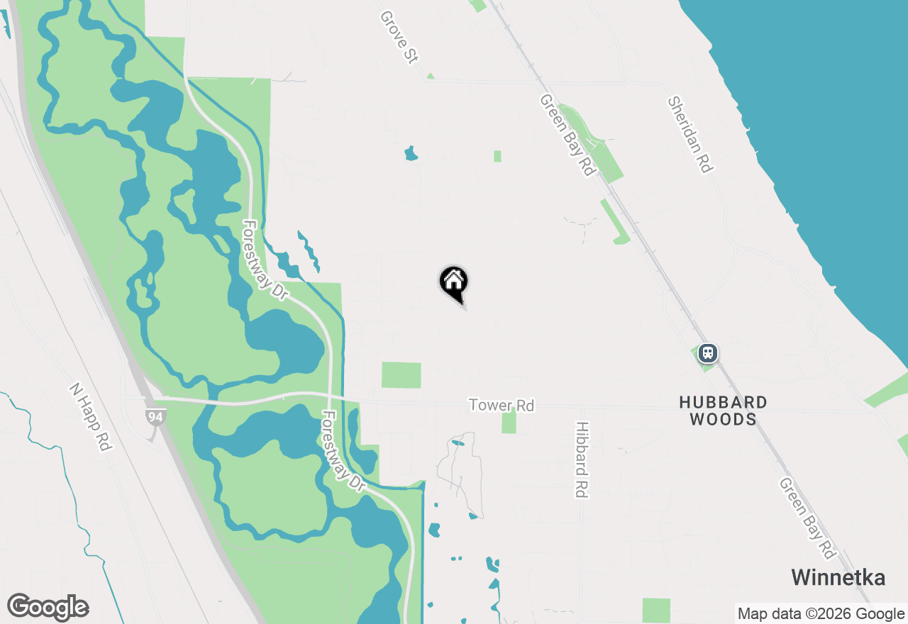 Map of 610 Drexel Avenue, Glencoe, IL 60022