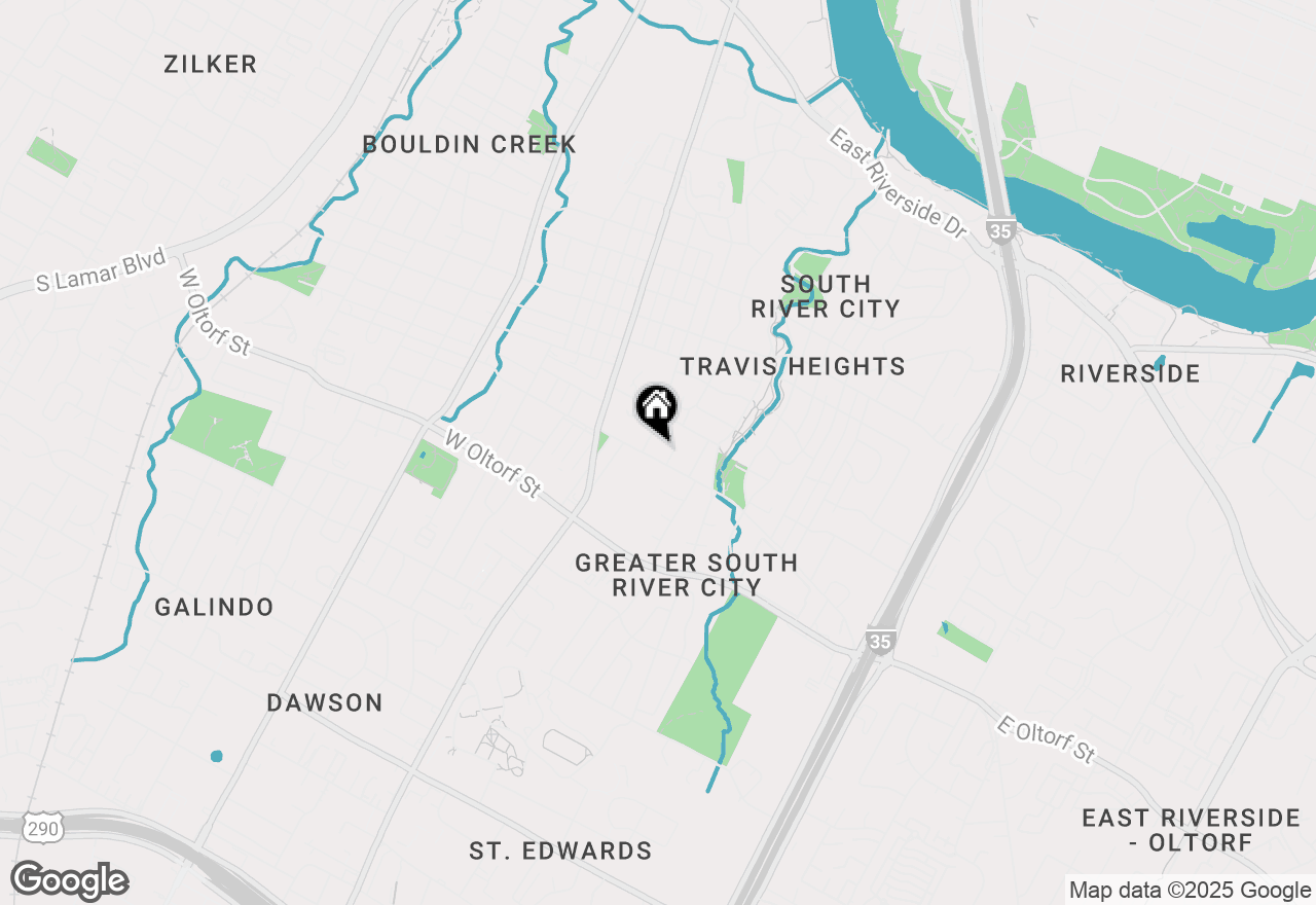 Map of 306 E Live Oak St #B, Austin, TX 78704