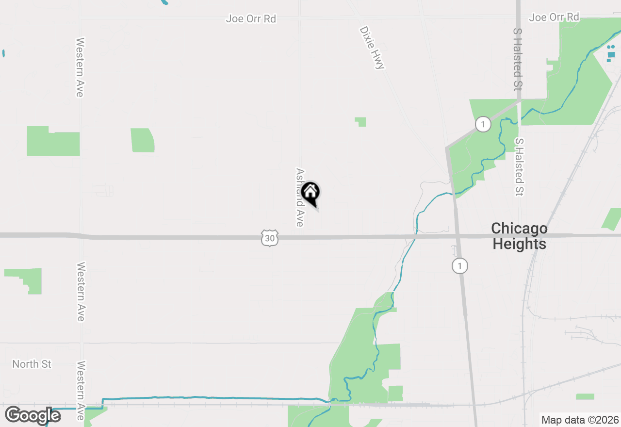 Map of 302 W 13th Street, Chicago Heights, IL 60411