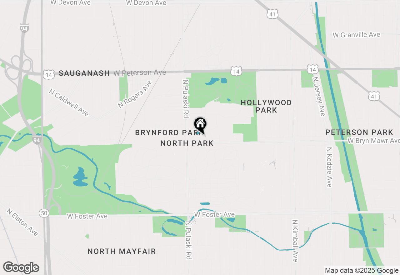 Map of 3900 W Bryn Mawr Avenue #402, Chicago, IL 60659