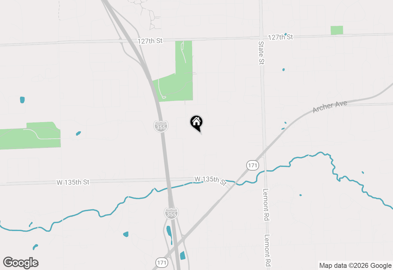 Map of 15976 132nd Street, Lemont, IL 60439