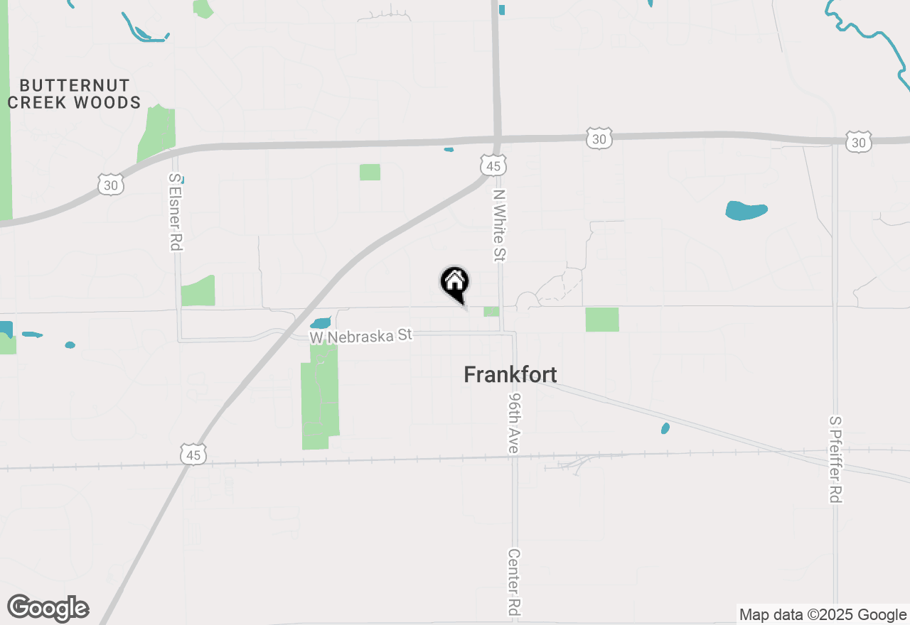 Map of 119 Kansas Street, Frankfort, IL 60423