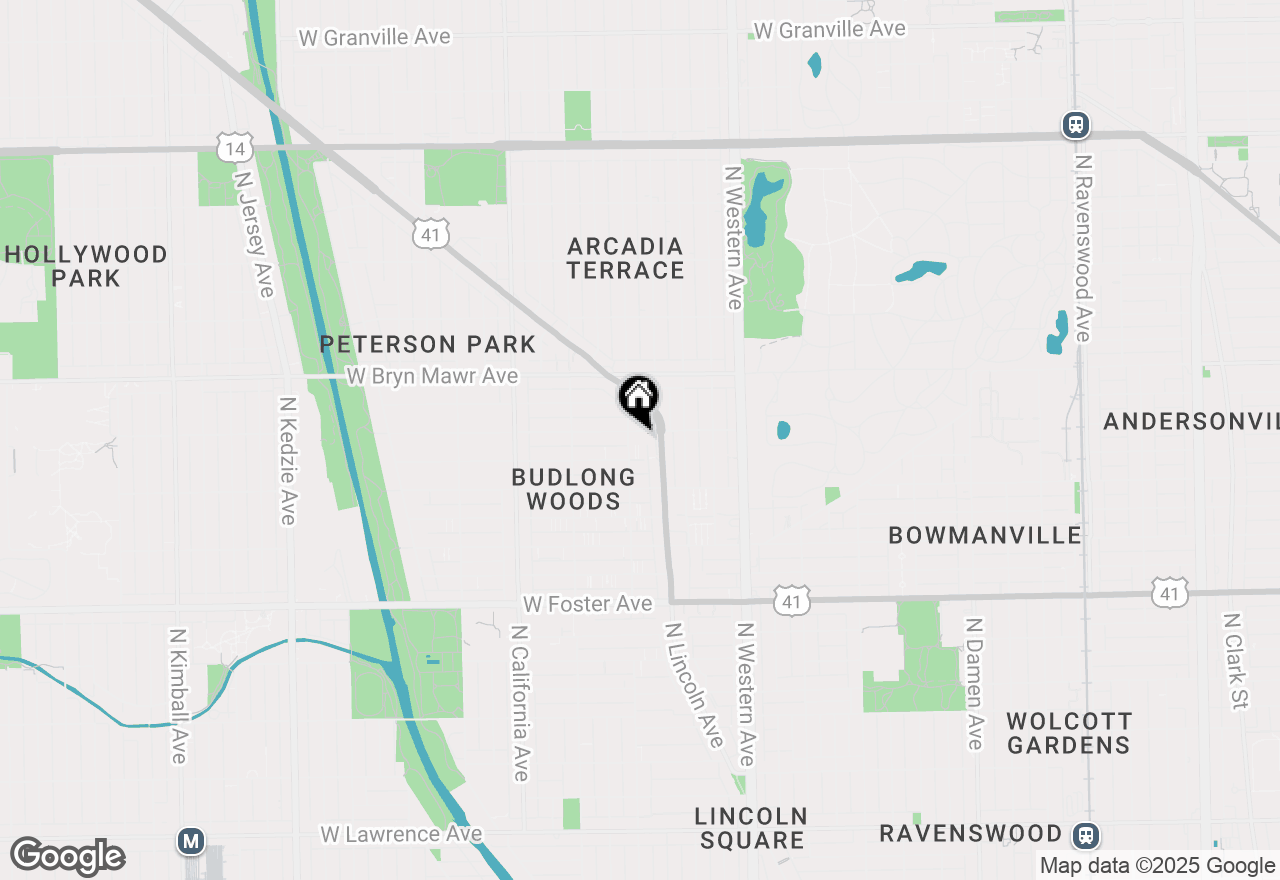 Map of 2545 W Catalpa Avenue #2B, Chicago, IL 60625