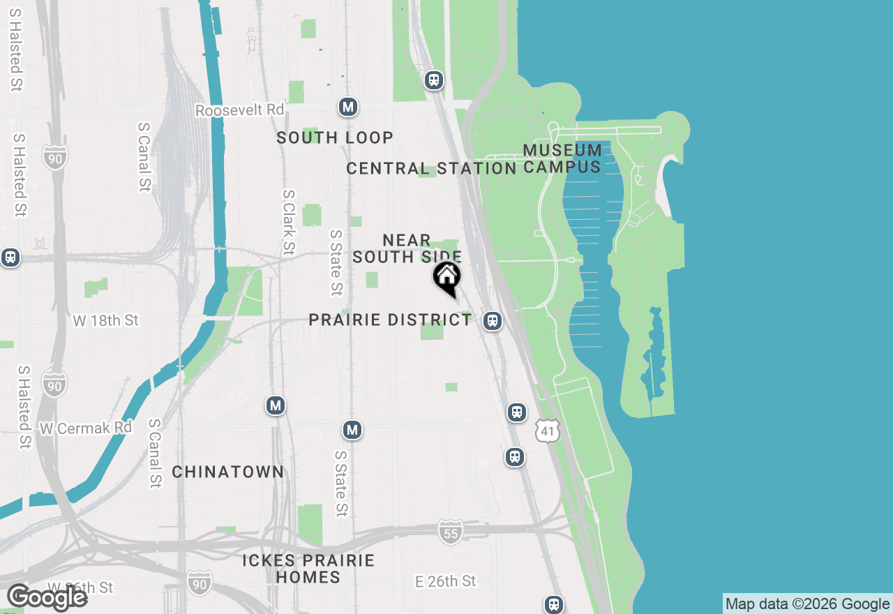 Map of 1731 S Prairie Avenue, Chicago, IL 60616