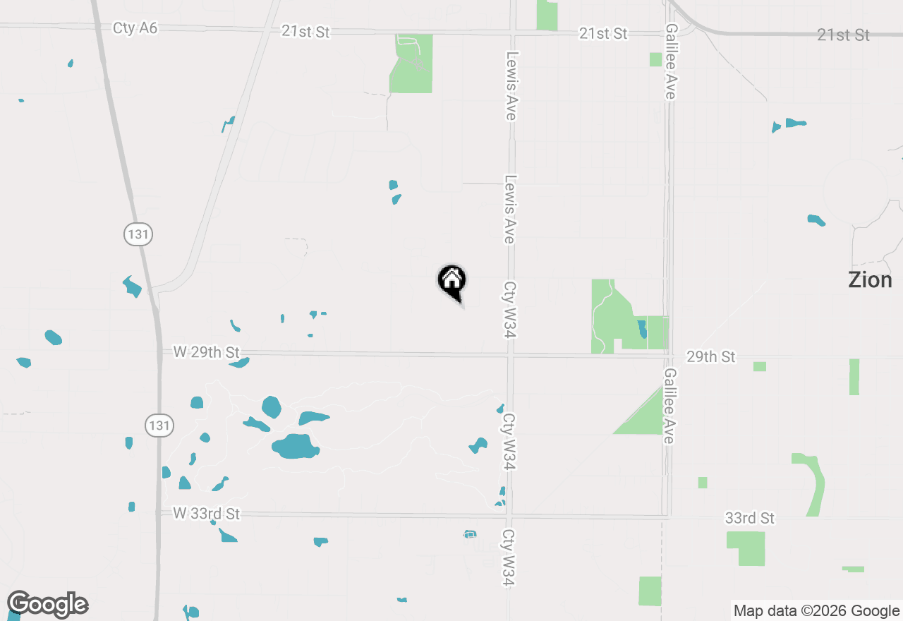 Map of 2729 Lowery Court, Zion, IL 60099