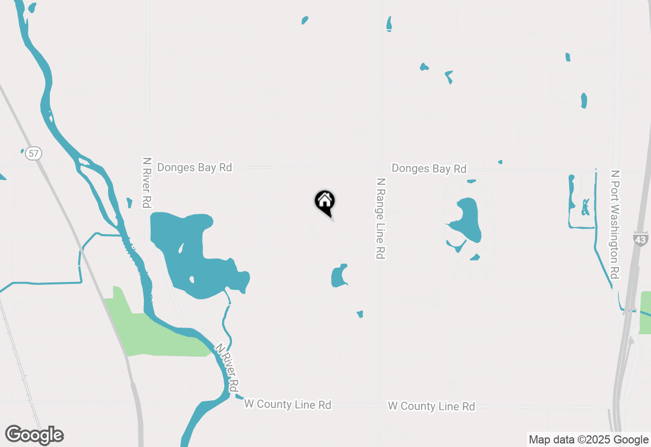 Map of 10250 N Range Line Ct, Mequon, WI 53092