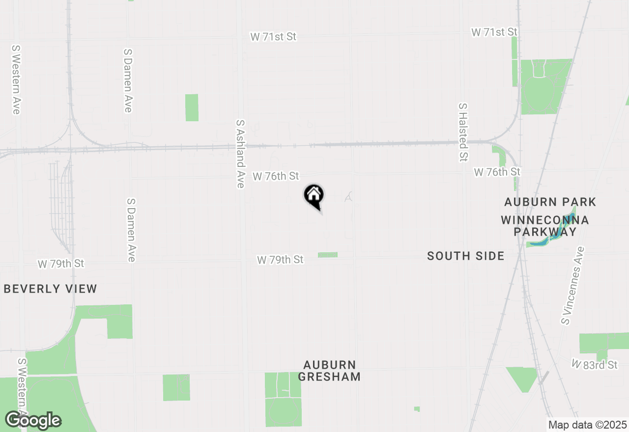 Map of 7726 S Ada Street, Chicago, IL 60620