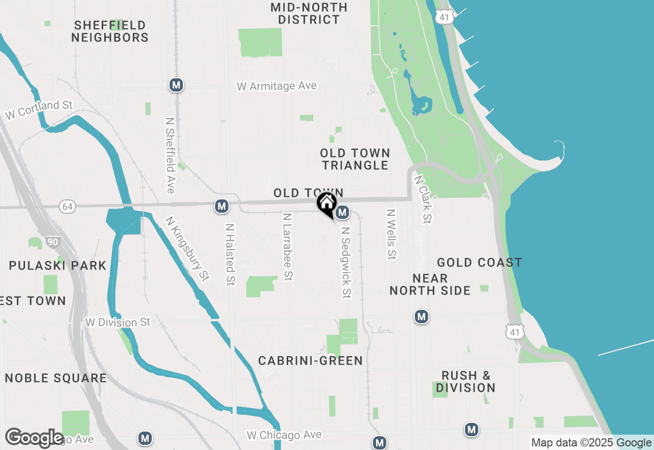 Map of 1508 N Hudson Avenue #3, Chicago, IL 60610