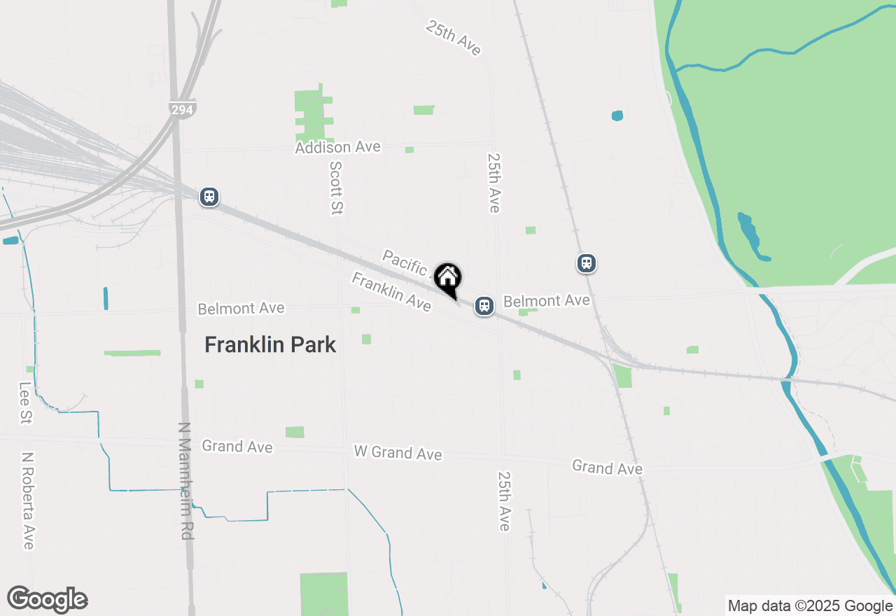 Map of 9714 Franklin Avenue, Franklin Park, IL 60131