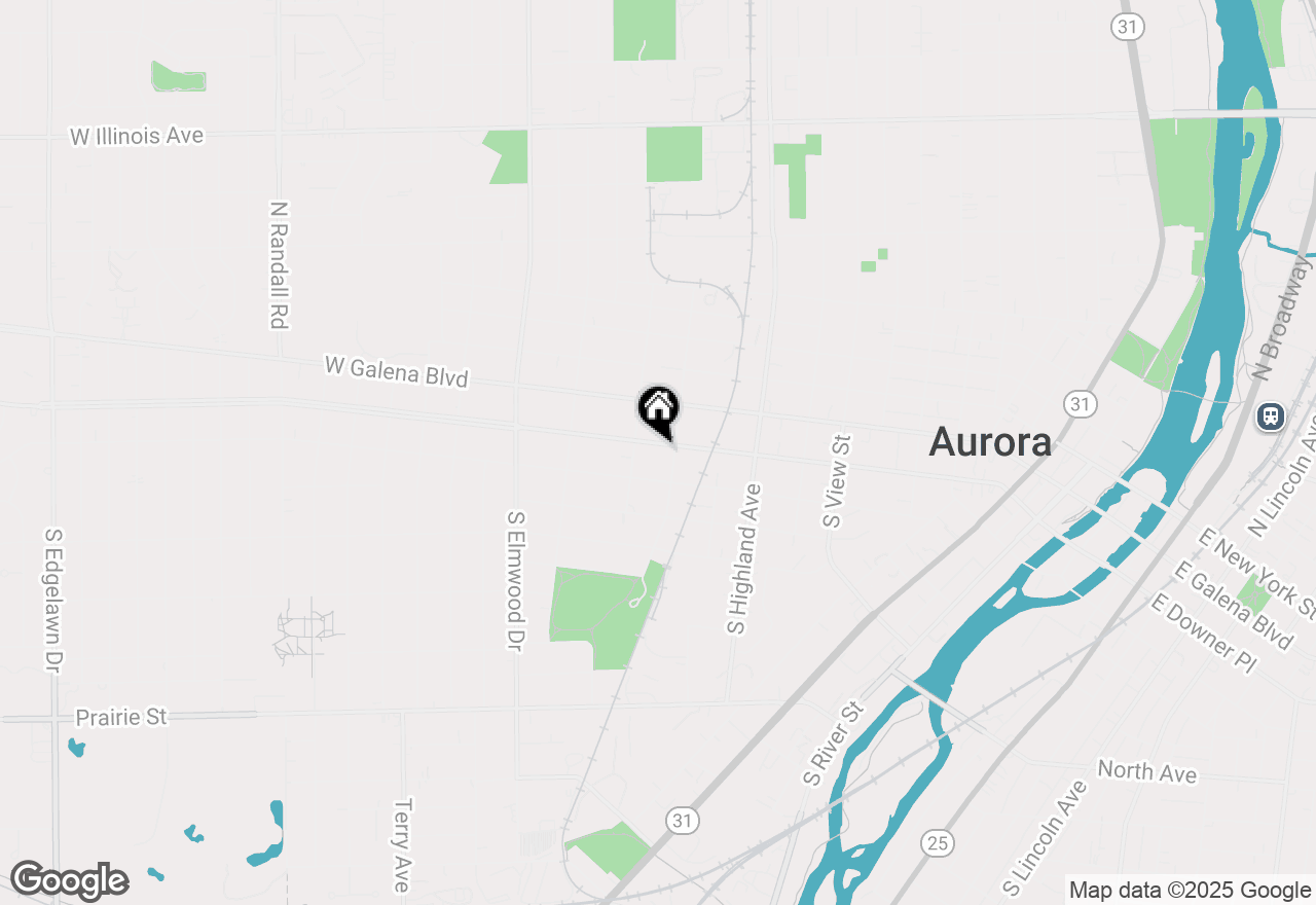 Map of 710 W Downer Place, Aurora, IL 60506
