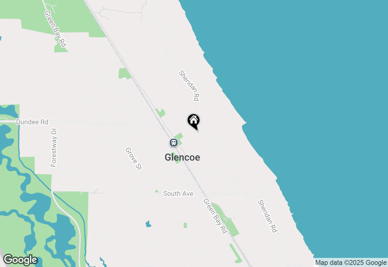 Map of 211 Park Avenue, Glencoe, IL 60022