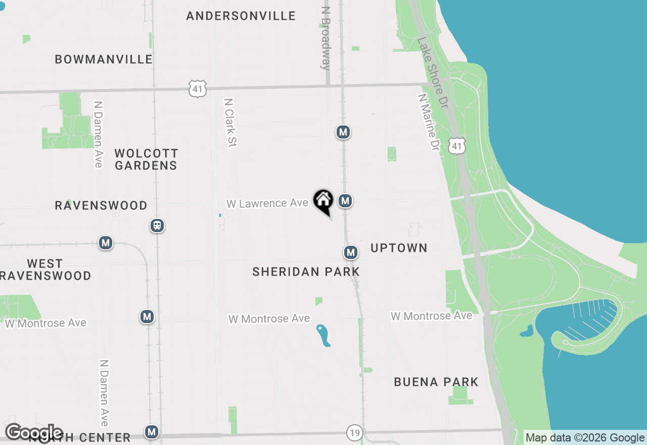 Map of 4700 N Racine Avenue #110, Chicago, IL 60640