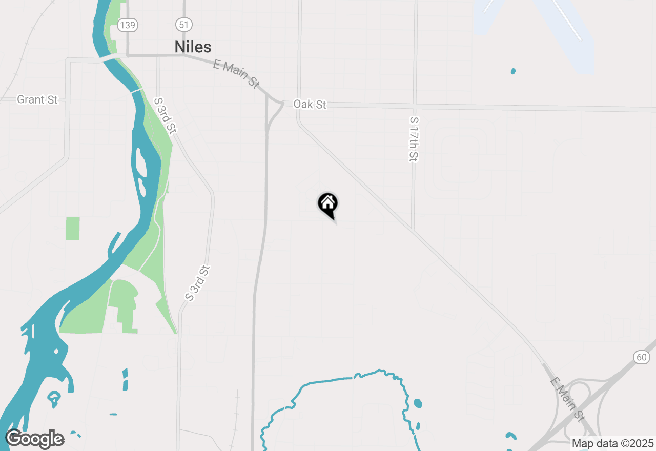 Map of 1408 Silverbrook Avenue, Niles, MI 49120