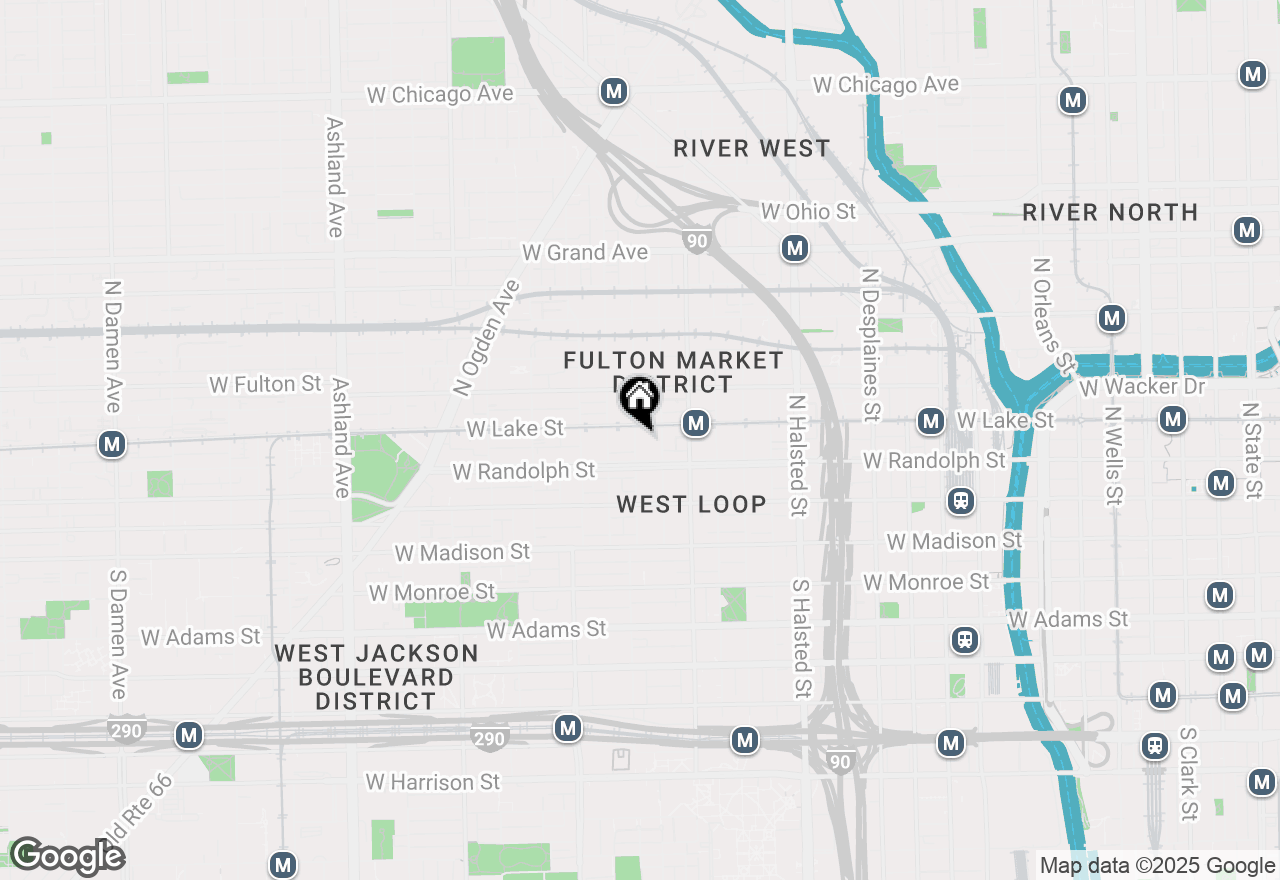 Map of 171 N Aberdeen Street #902, Chicago, IL 60607