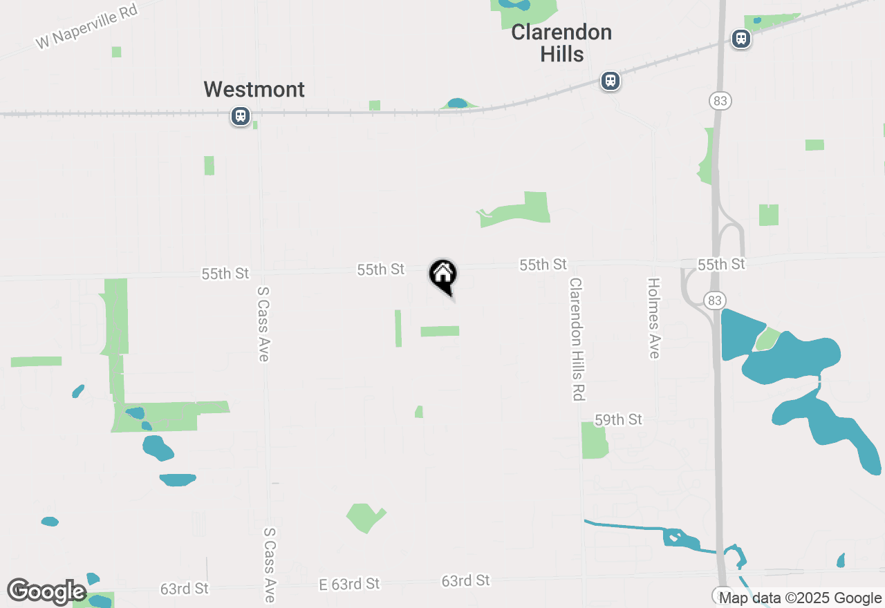 Map of 303 Reserve Circle, Clarendon Hills, IL 60514