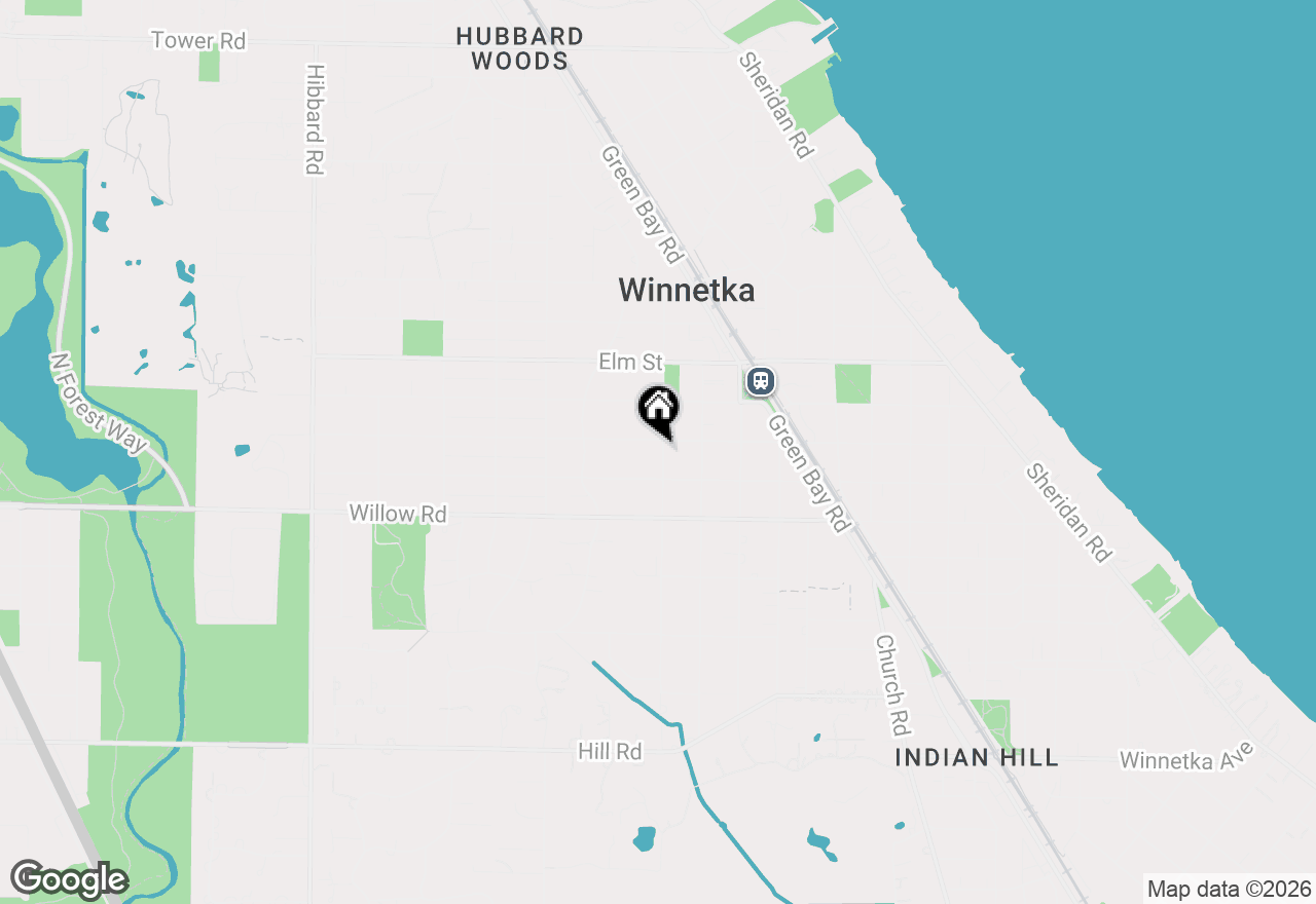 Map of 438 Birch Street, Winnetka, IL 60093